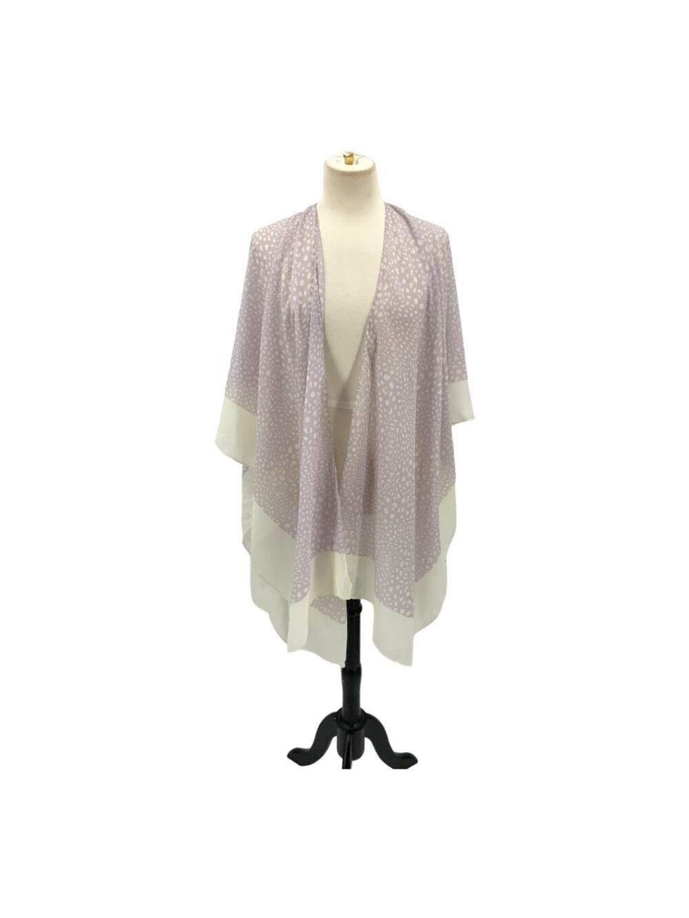 Sole Society Purple Leopard Print Lightweight Wrap One Size